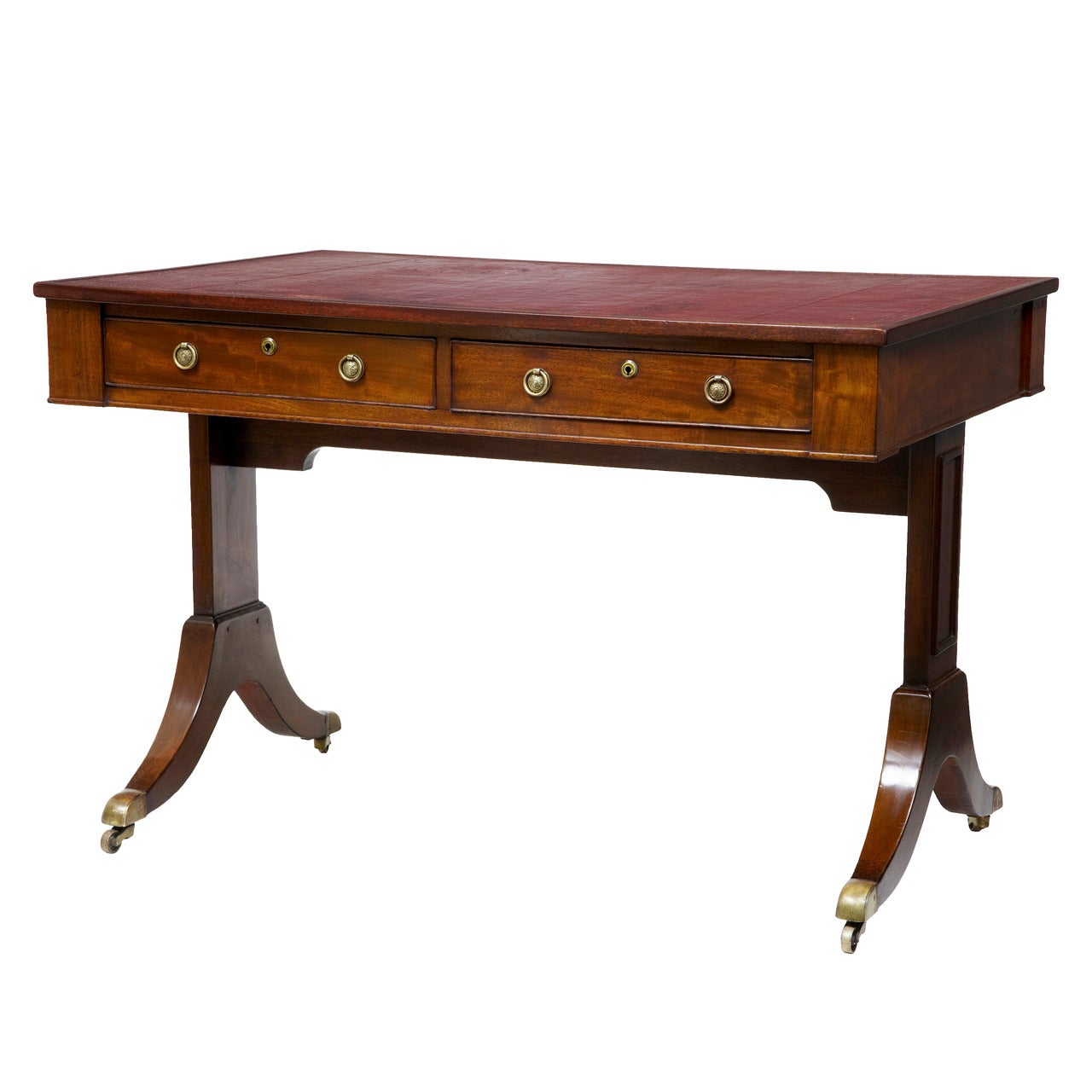 19th Century and Later Mahogany Writing Desk Table
