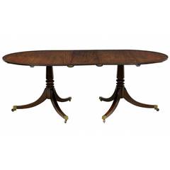 20th Century D End Extending Mahogany Dining Table