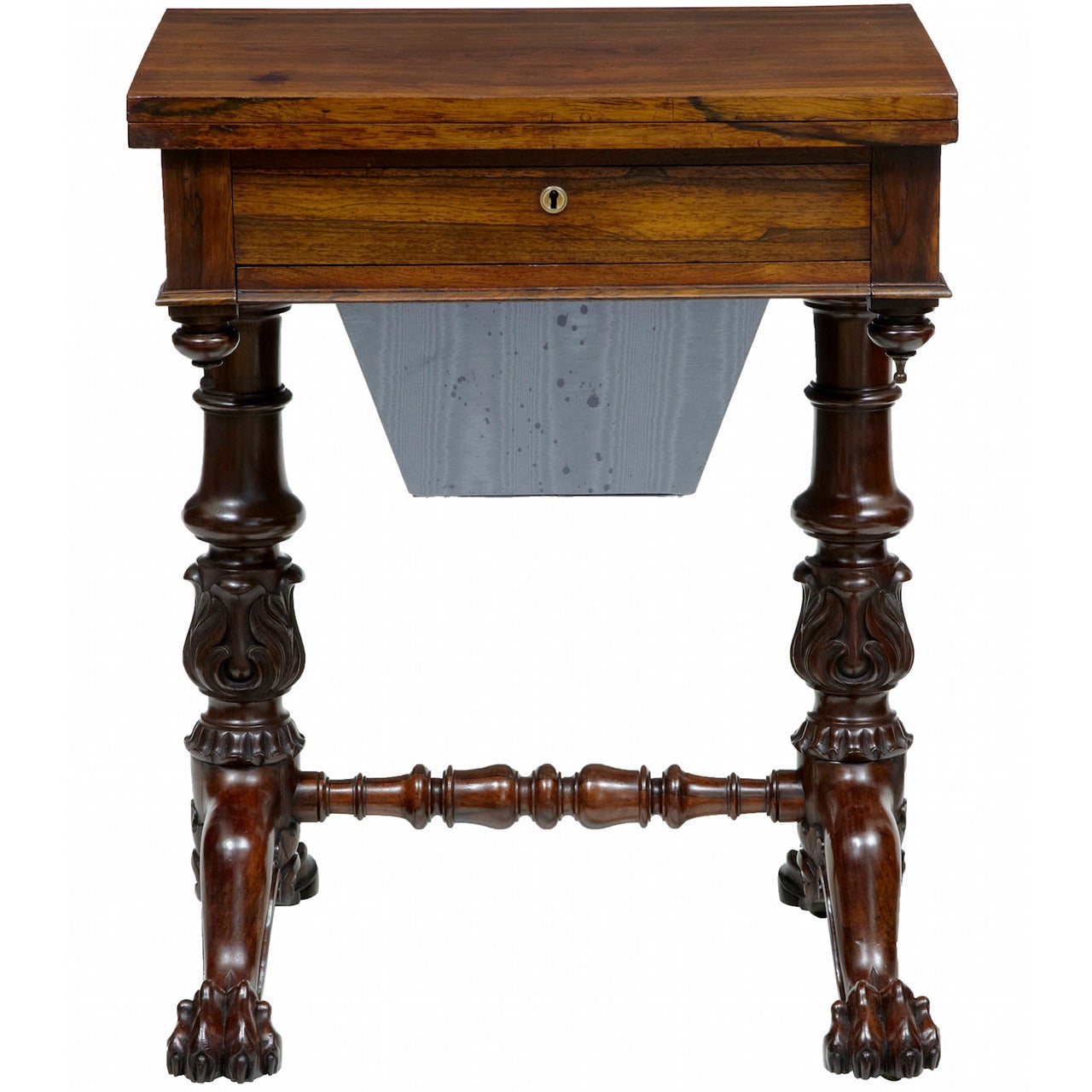 19th Century William IV Stunning Rosewood Work Table