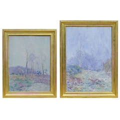 Pair of Robert McGown Coventry Arsa Rsw Oil on Panel Paintings