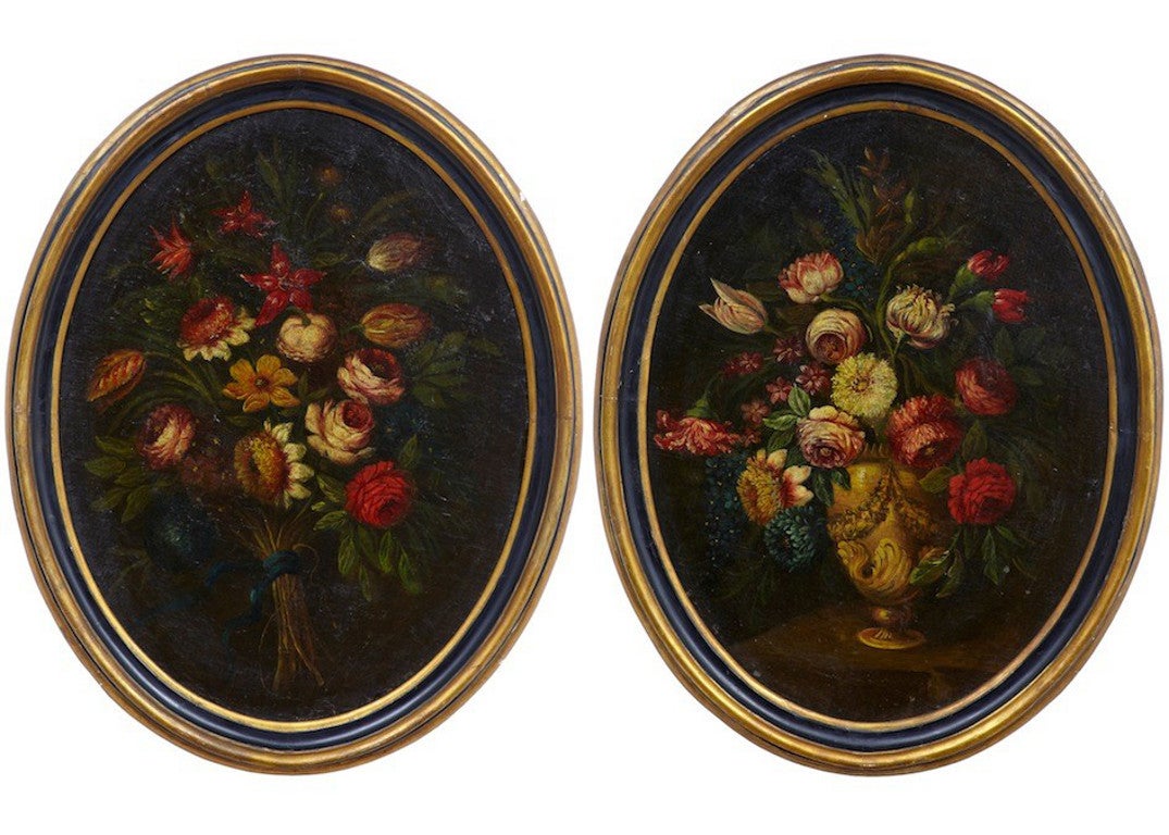 18th Century Matched Pair of Gasparo Lopez Floral Still Lifes