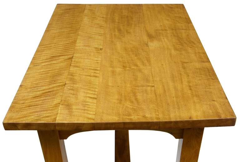 English Mid-20th Century Ash Table Desk in the Arts & Crafts Taste