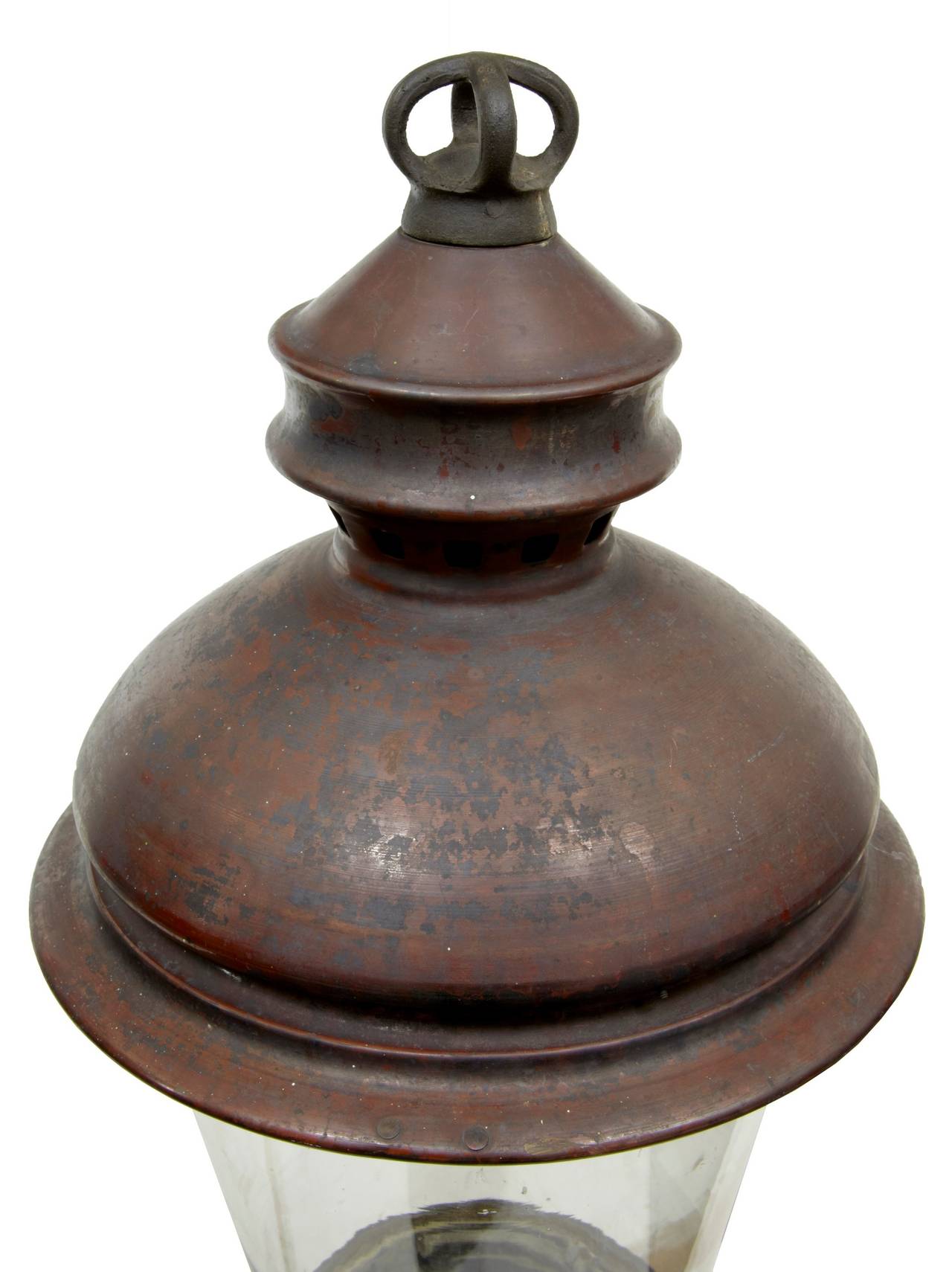 19th Century Large Copper Lantern