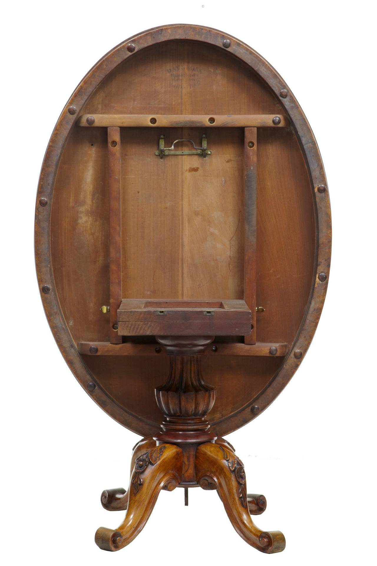 English 19th Century Victorian Burr Walnut Tilt Top Coffee Table
