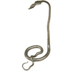 Early 20th Century White Metal Snake Fruit Banana Stand