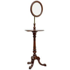 Antique 19th Century Victorian Mahogany Shaving Stand Mirror