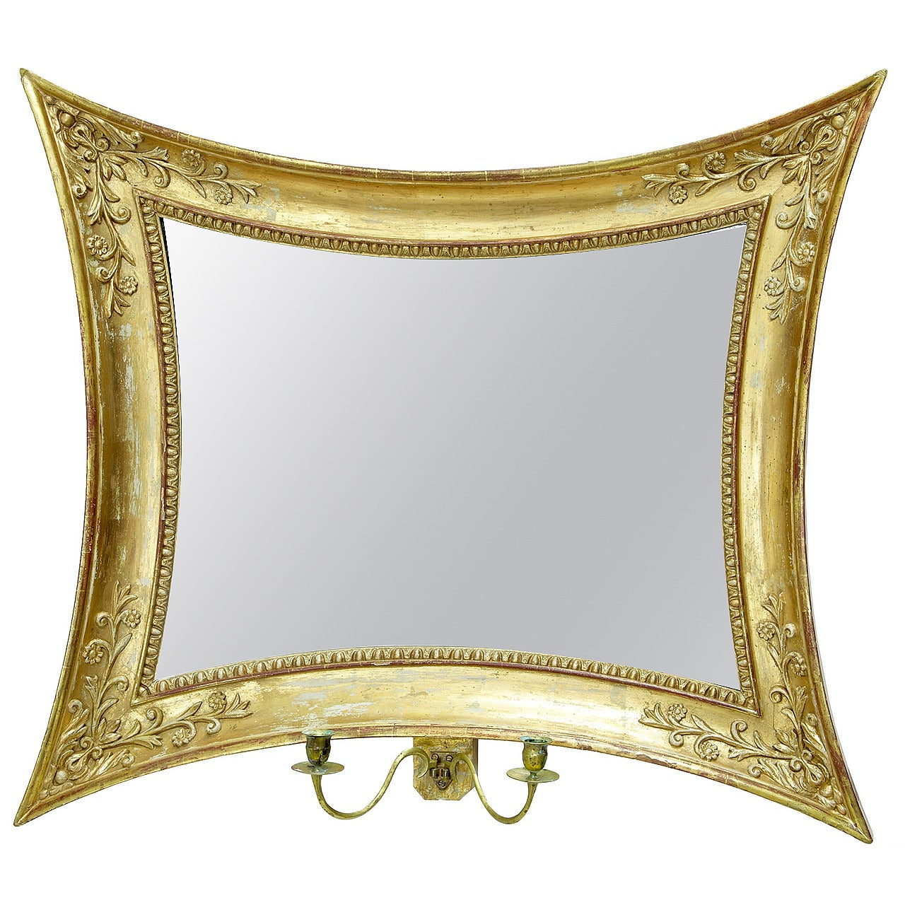 19th Century Rare Swedish Gilt Wall Mirror
