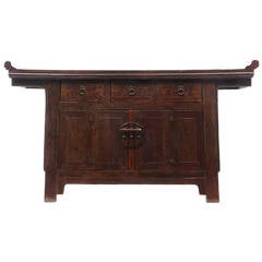 19th Century Chinese Hardwood Sideboard Dresser