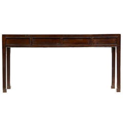 Early 20th Century Chinese Elm Console Table