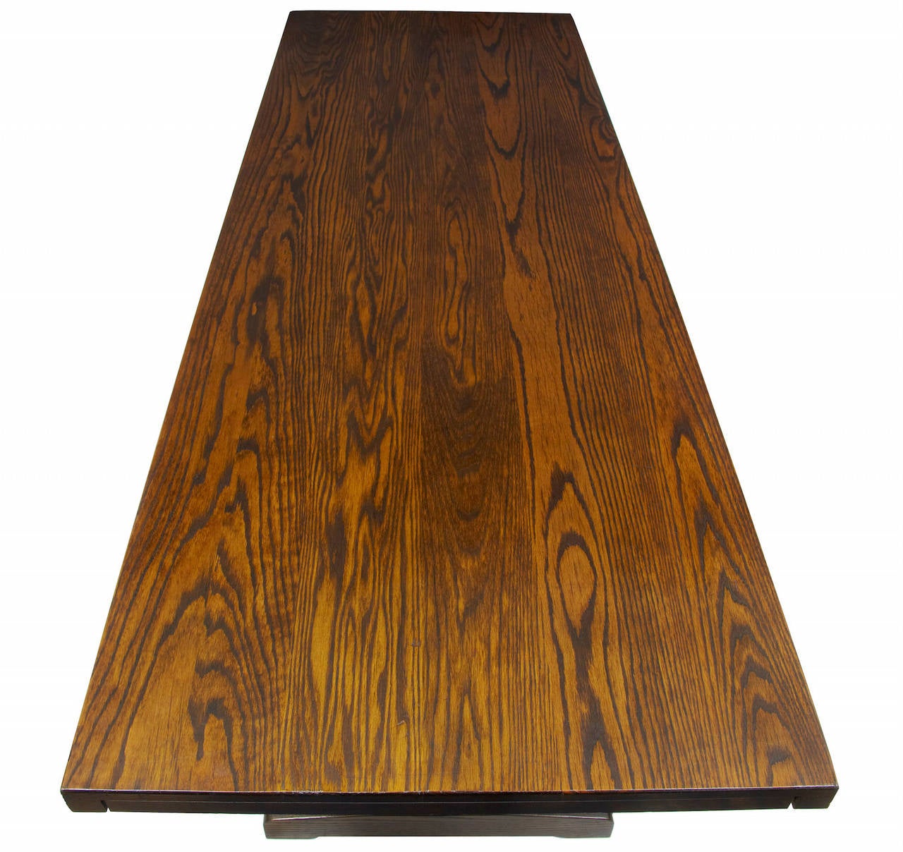 English Large 1960s Oak Refectory Dining Table