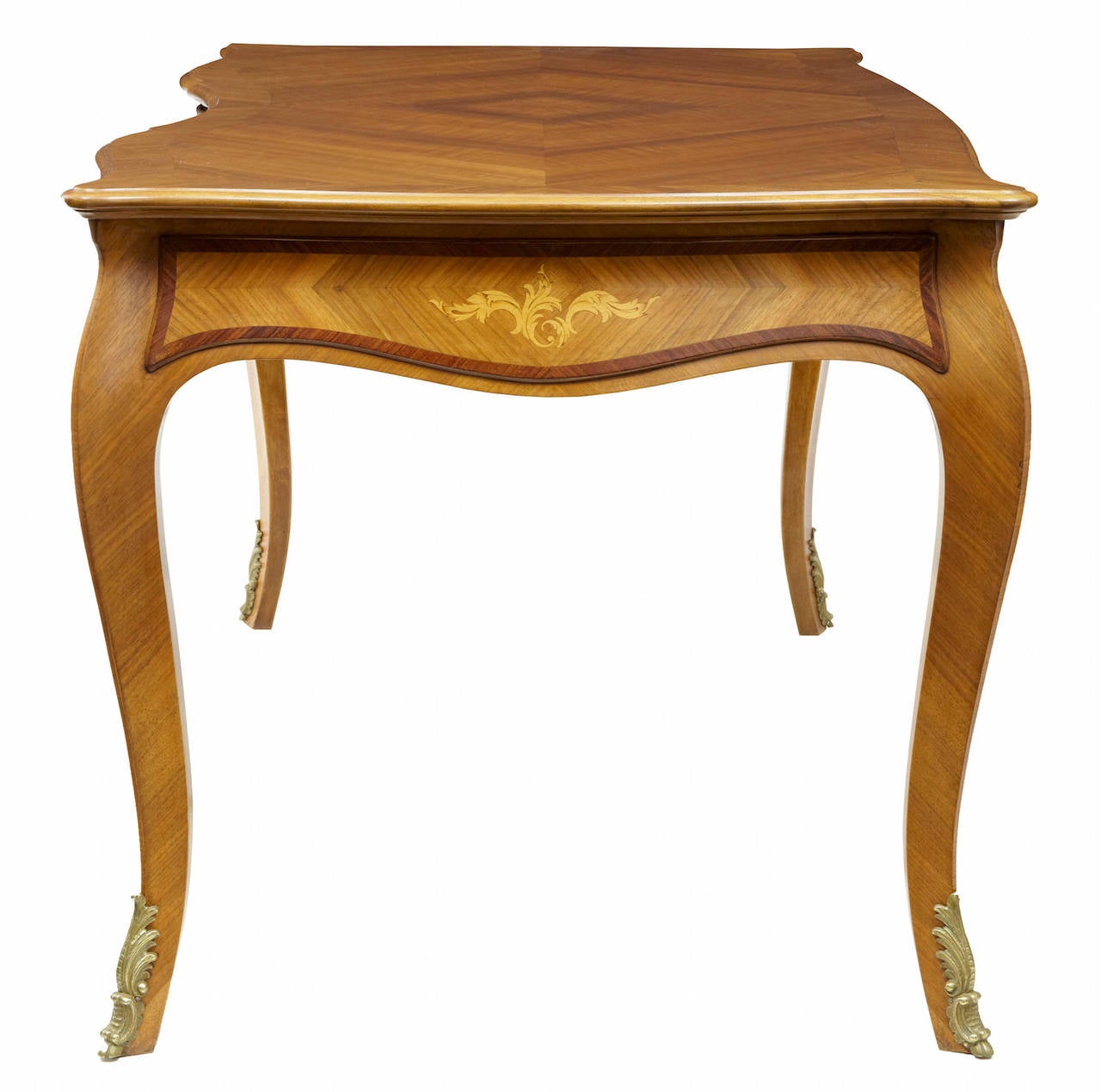 Woodwork 19th Century French Kingwood Bureau Plat Desk