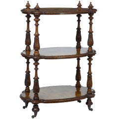 19th Century High Victorian Carved Walnut Whatnot