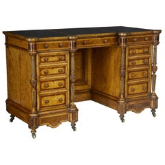 19th Century Victorian Ash Desk by Lamb of Manchester