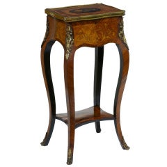19th Century French Inlaid Kingwood Side Table