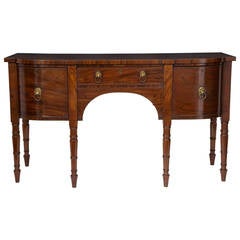 19th Century Mahogany William IV Bow Fronted Sideboard