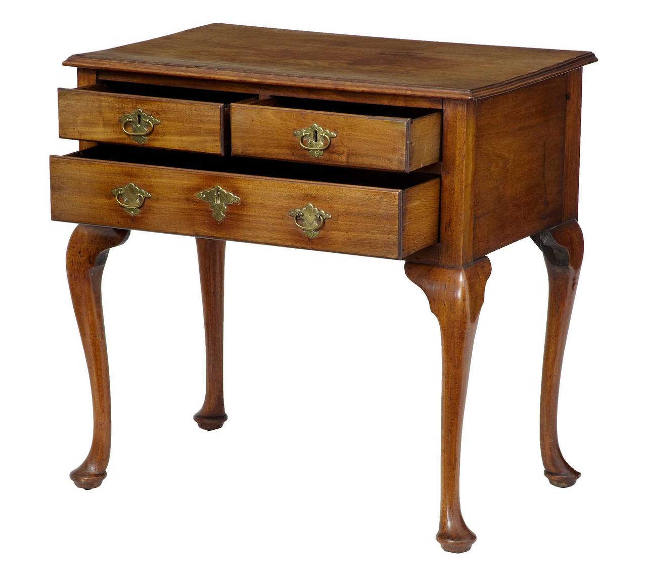 Fine quality Dutch marquetry walnut lowboy side table circa 1780. 

Orginal handles. 

Oak lined drawers