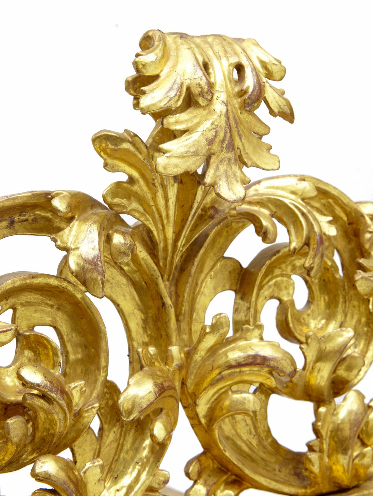 Rococo 18th Century Carved Italian Giltwood Mirror