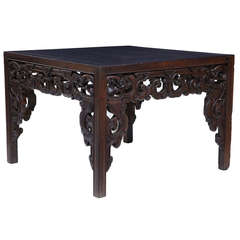 18th Century Qing Dynasty Hardwood Free Standing Table