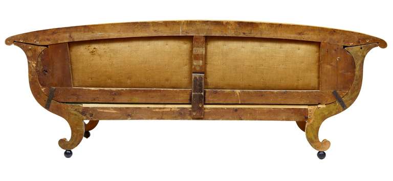19th Century Swedish Birch Neoclassical Sofa 1