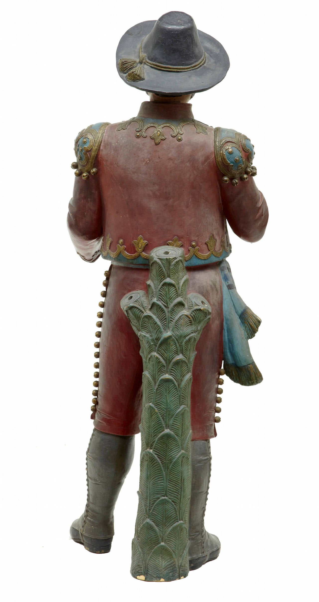 Spanish Colonial Unusual 19th Century Spanish Terracotta Planter in the Form of a Figure