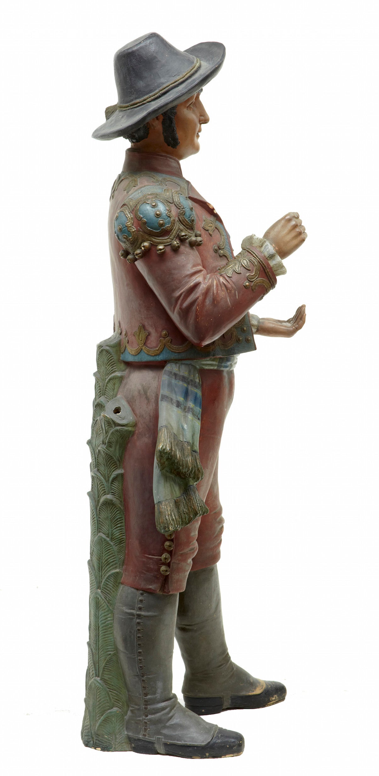 Hand-Crafted Unusual 19th Century Spanish Terracotta Planter in the Form of a Figure