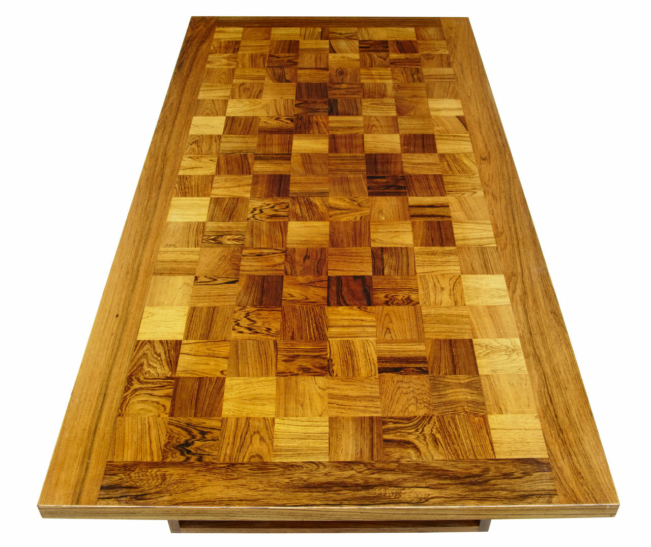Parquetry 20th Century Danish Parquet Rosewood Coffee Table