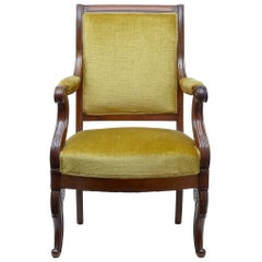 19th Century French Mahogany Armchair