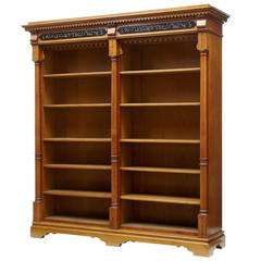 19th Century French Oak Open Bookcase in the Arts & Crafts Taste