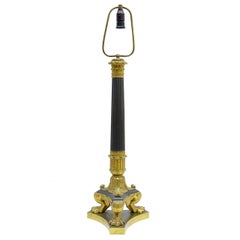 Stunning 19th Century French Empire Bronze Lamp