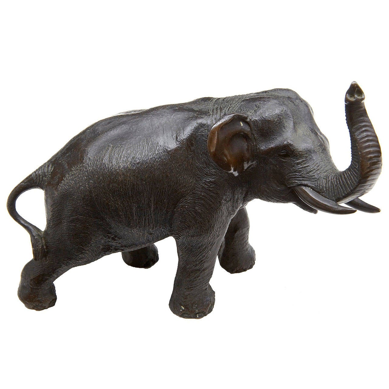 19th Century Japanese Meiji Period Bronze Elephant Statue at 1stDibs