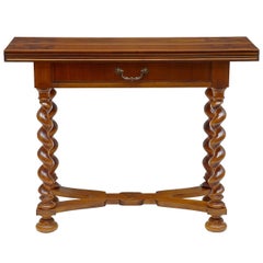 20th Century Walnut Flip-Top Occasional Table