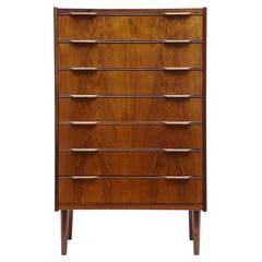 1960s Rosewood Tallboy Chest of Drawers