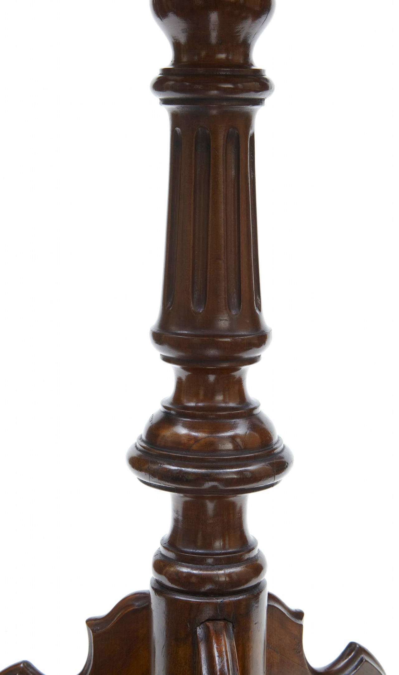 Victorian 19th Century Oak and Mahogany Marble-Top Occasional Table
