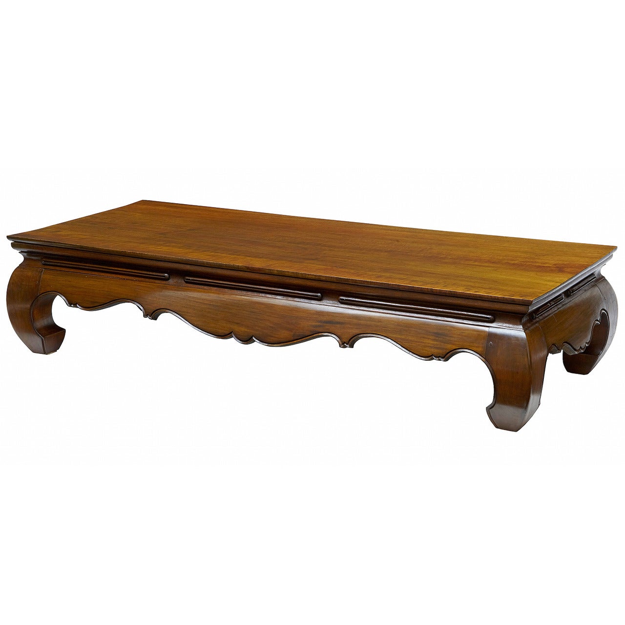 20th Century Chinese Hardwood Low Coffee Table