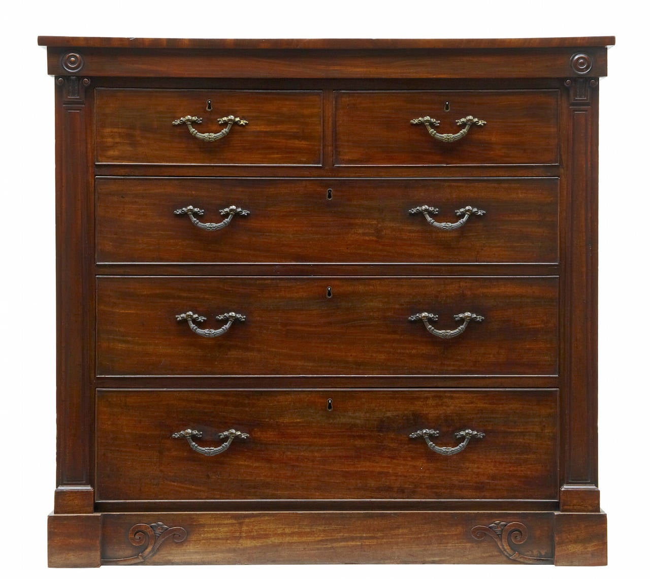 Original unusual handles. 

An identical chest labelled t&g Seddon and bearing the firm's Aldersgate street address and inscribed '1786' and 'Jaime'? Formerly with carlton hobbs ltd., is illustrated in c.Gilbert, marked london furniture 1700-1840,