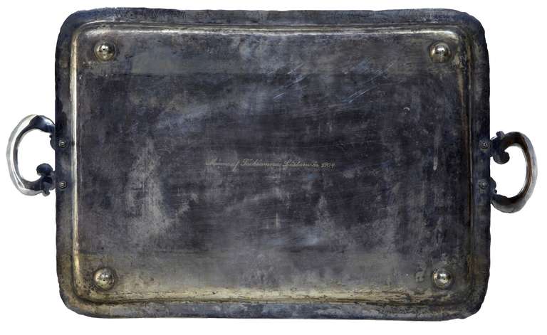 Early 20th Century Silver Plate Butlers Tray, Stamped