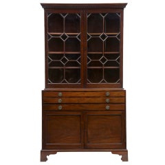 Antique Late 18th Century Mahogany Architects Portfolio Bookcase