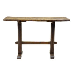 UNUSUAL VICTORIAN RUSTIC SOLID OAK SMALL TABLE