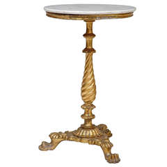 18th Century Carved and Gilt Italian Occasional Table