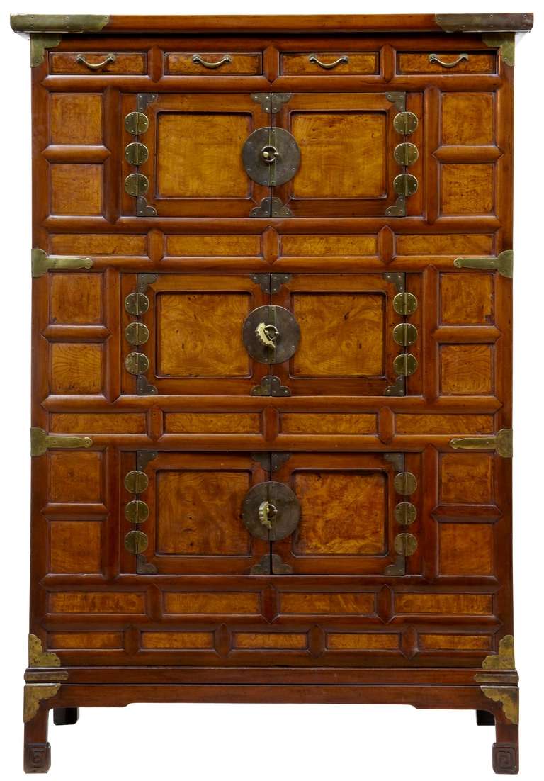 19th Century Large Chinese Elm Cabinet Cupboard