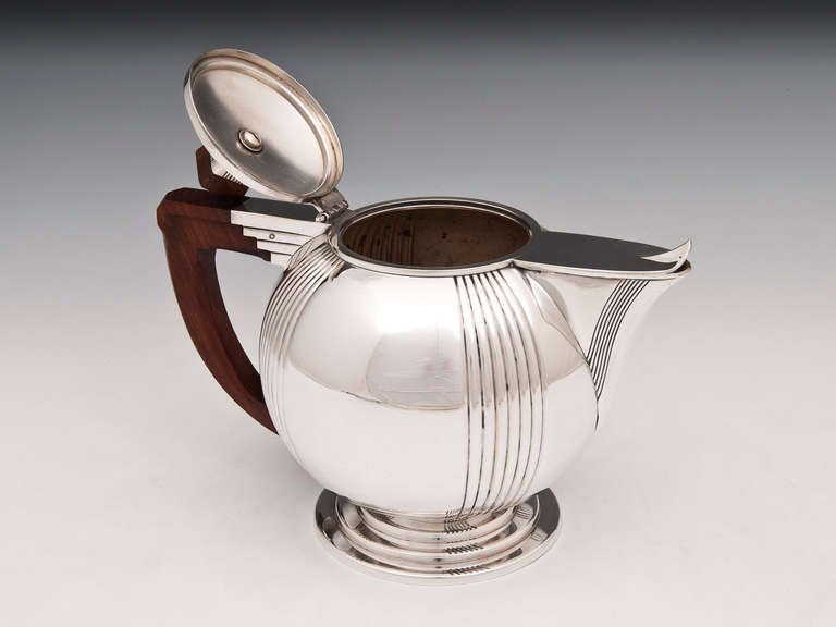 British Art Deco Silver Plated Tea Set