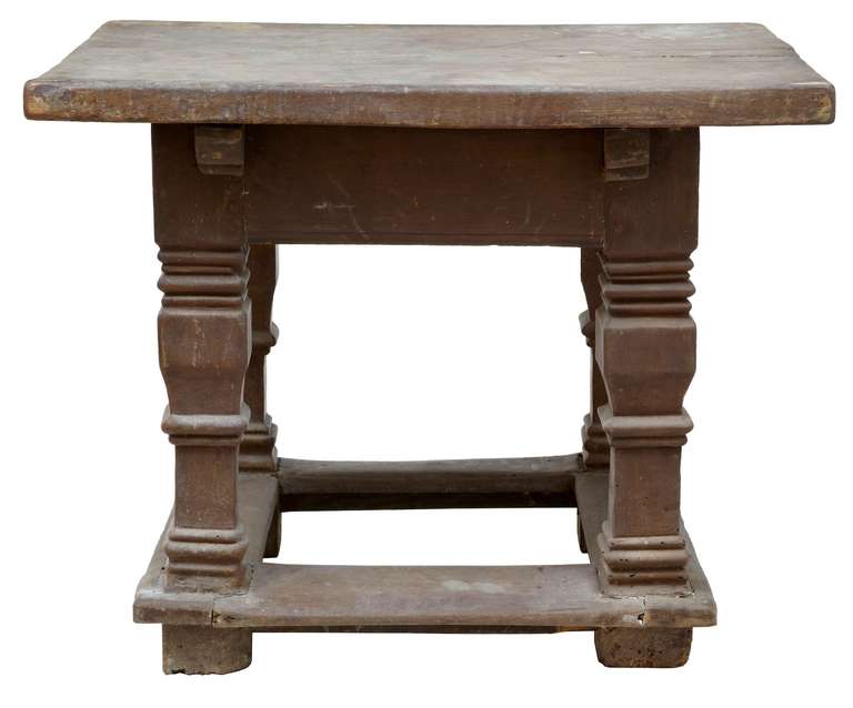 17th Century Flemish Oak Rent Table, Original Never Been Touched In Fair Condition In Debenham, Suffolk