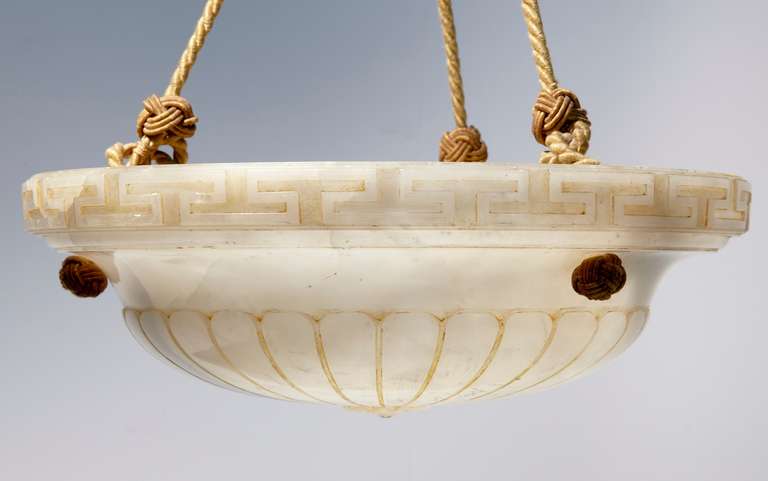 greek key chandelier