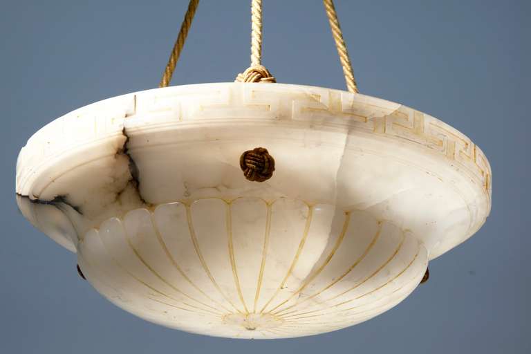 antique alabaster ceiling light