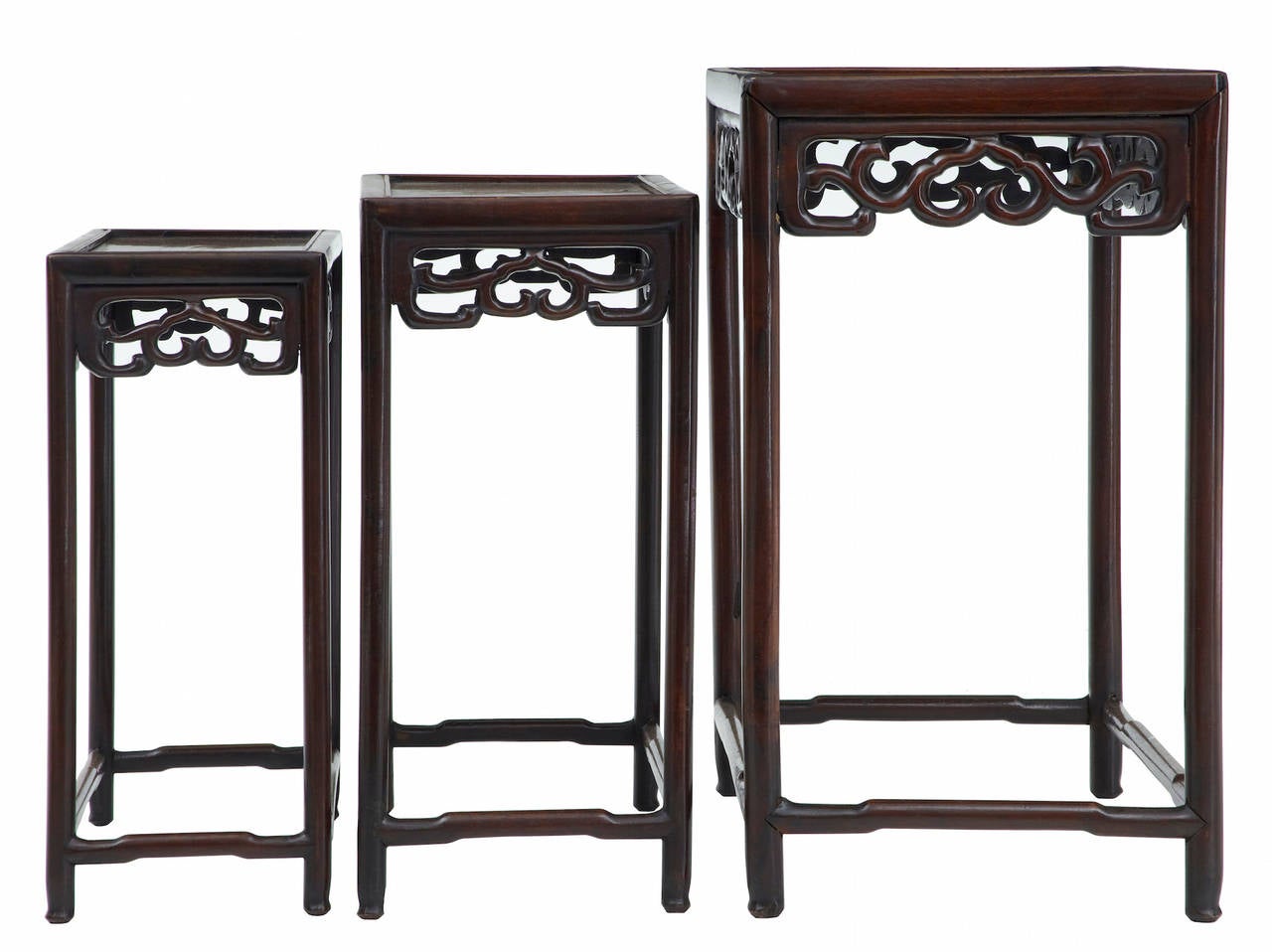Late 19th Century Chinese Nest of Three Tables