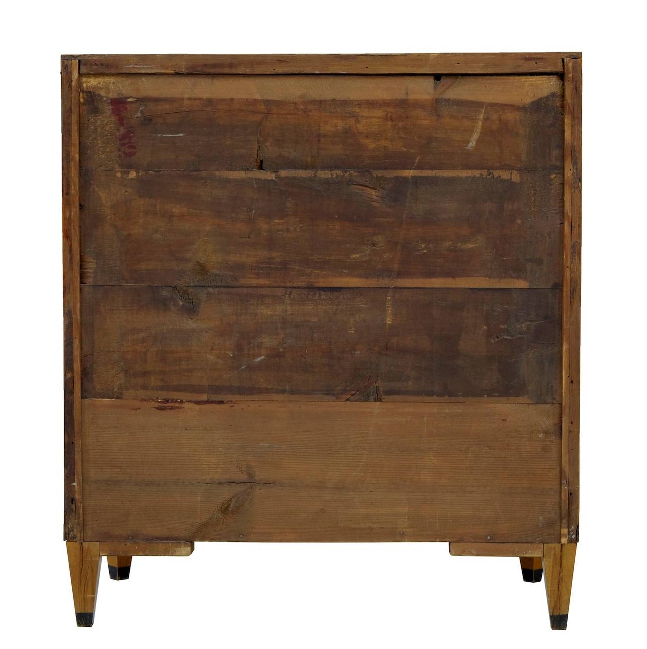 19th Century Inlaid Swedish Birch Chest of Drawers For Sale at 1stdibs