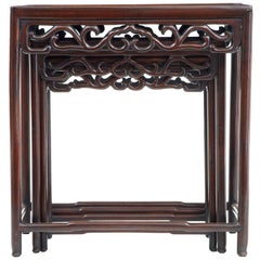 Late 19th Century Chinese Nest of Three Tables