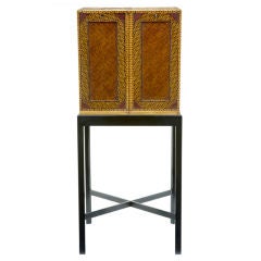 STUNNING JAPANESE PUZZLE BOX PARQUETRY CABINET ON STAND