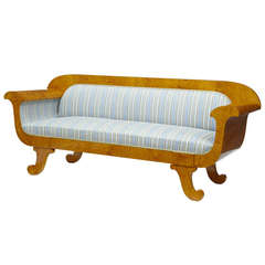 19th Century Swedish Birch Sofa
