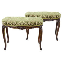 Pair of 19th Century French Oak Stools